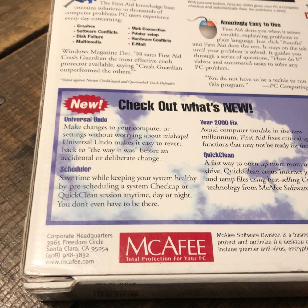 SOLD ON MERC McAfee First Aid 2000 CD ROM - Picture 5 of 7